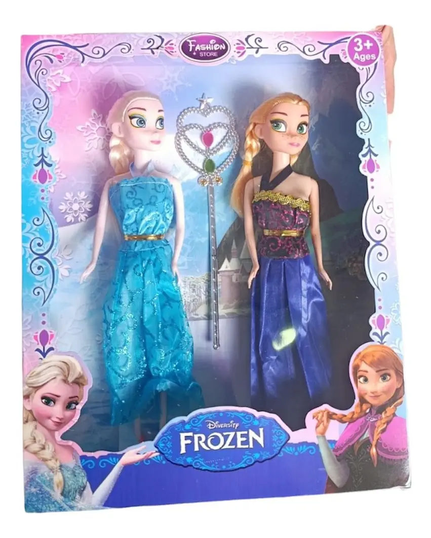Juguete Niña Muñeca Frozen Elsa Y Ana