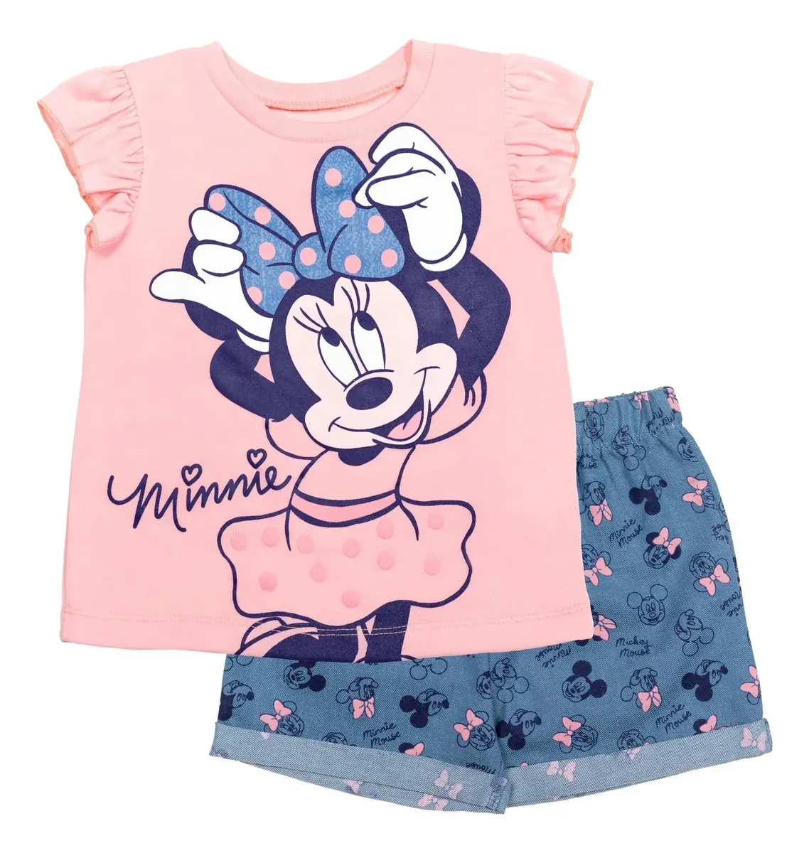 Set De Ropa Disney Minnie Mouse Para Niña